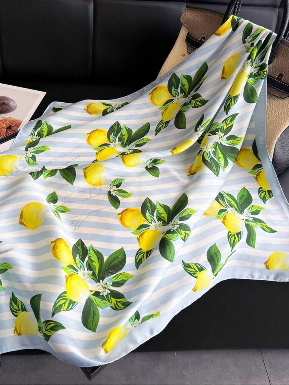Lemon Print Scarf M812
